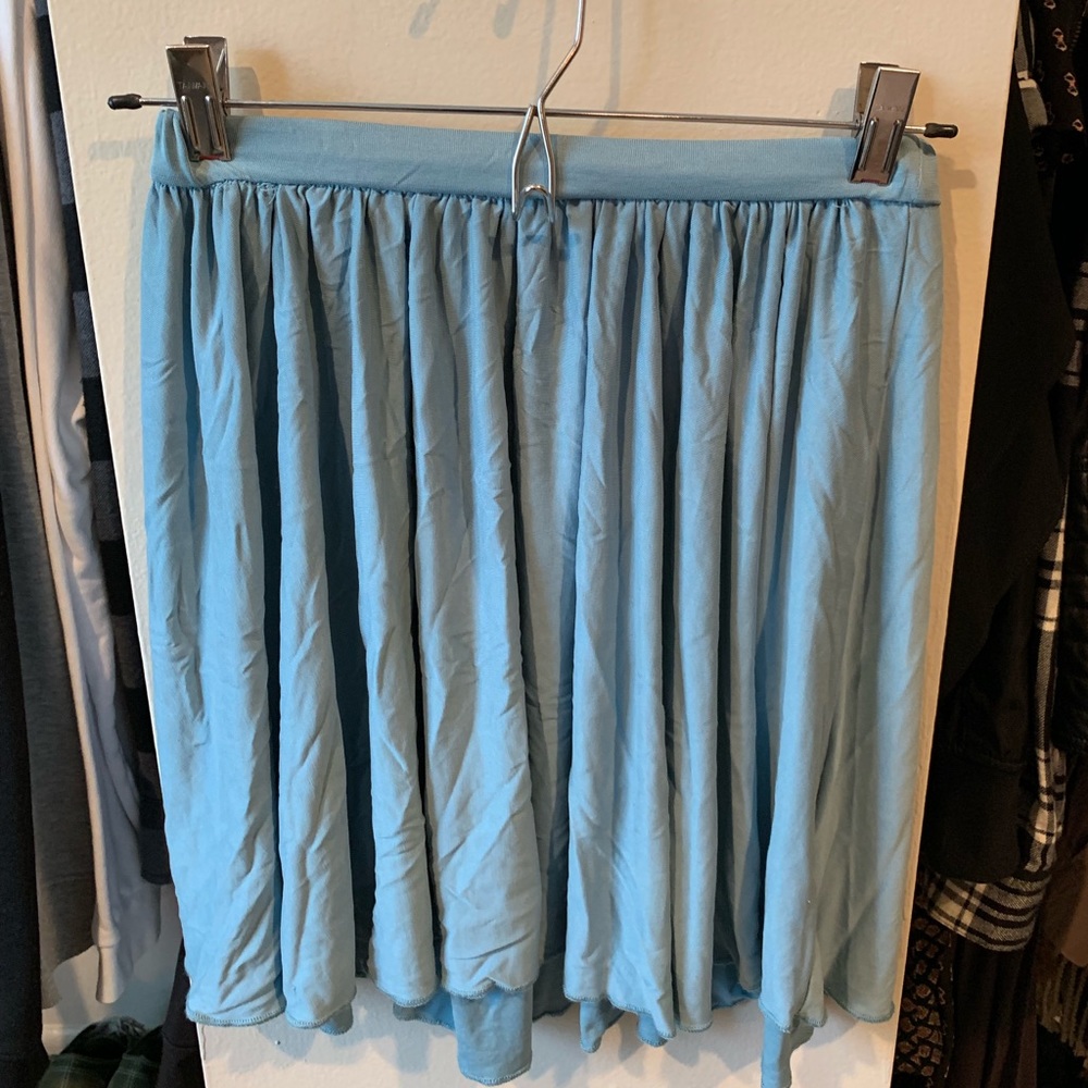 Blue flowy skirt from Urban Outfitters